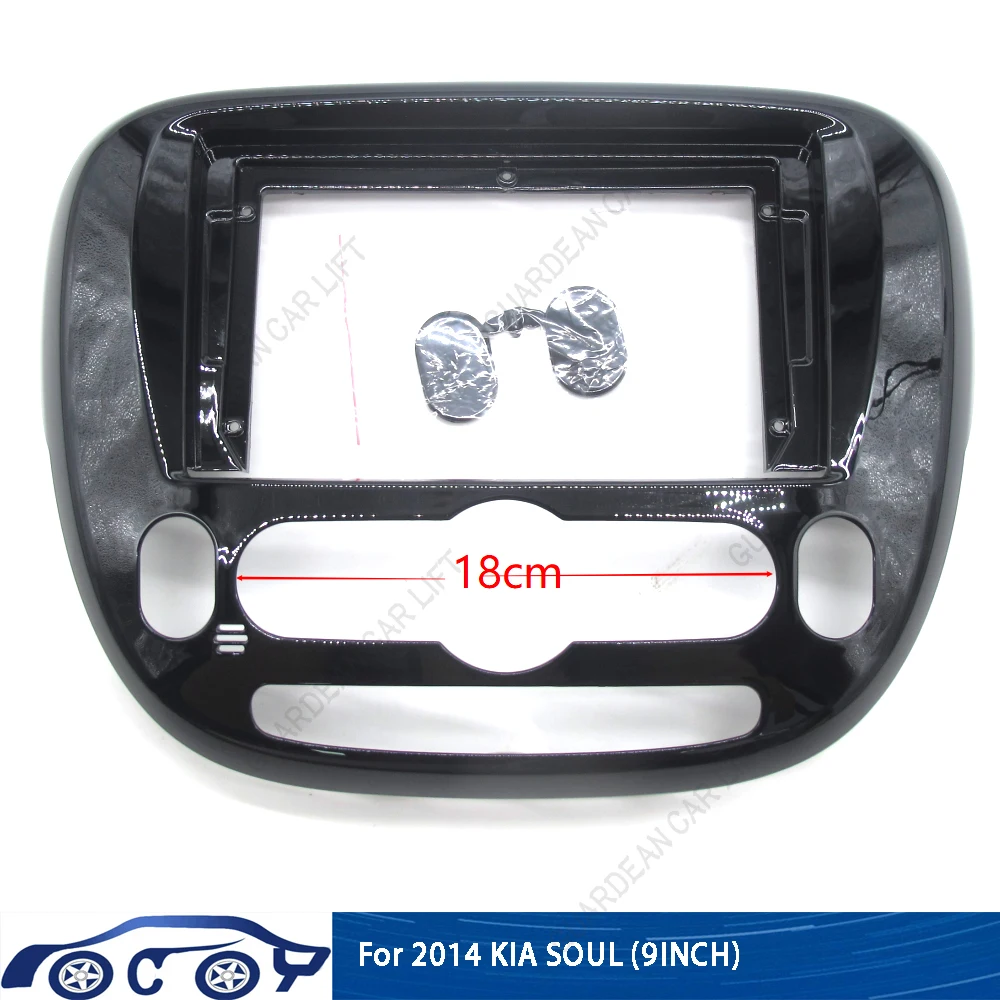 

9INCH Car Radio Fascias For 2014-2018 KIA SOUL Android Stereo Frame Player 2 Din Head Unit Panel Dash Trim