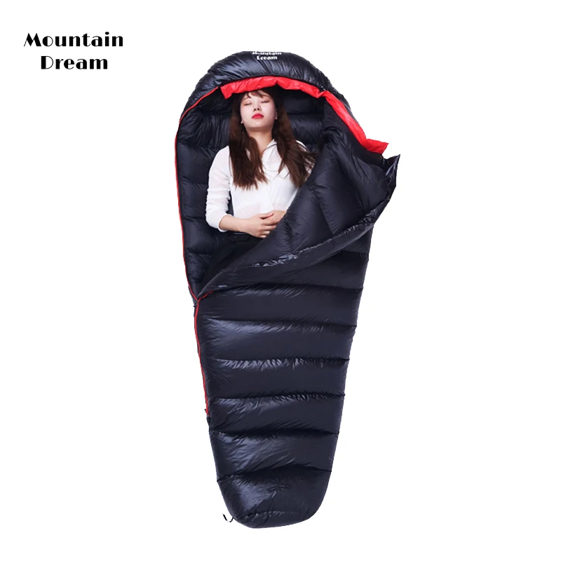 Mountaindream Outdoor Adult Mommy Warm Ultralight Travel Camping Down Sleeping Bag Duck Down Sleeping Bag