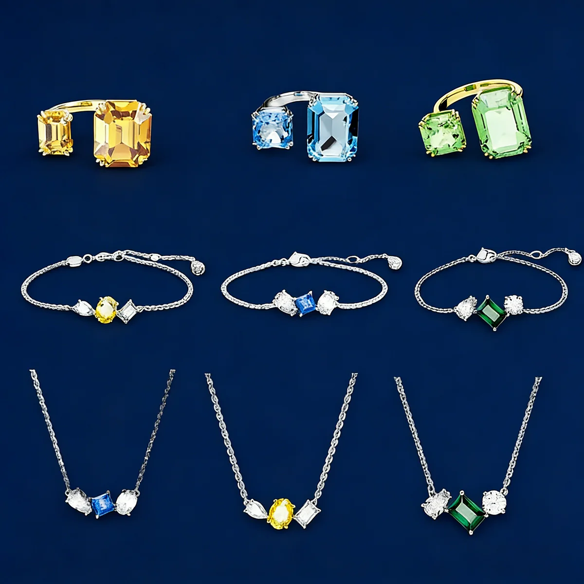 

2025 New High Quality Light Luxury S925 Silver Zircon Necklace Pendant Ring for Daily Dressing, Party Essential - Birthday Gift