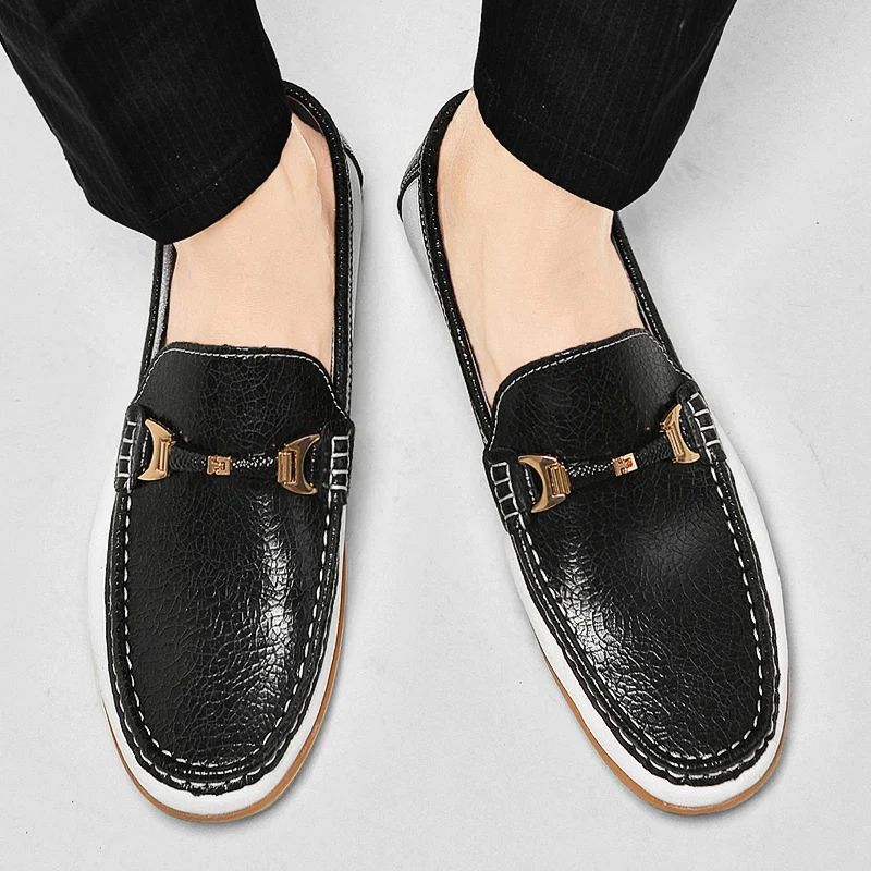 حذاء رجالي عصري جديد راقي من أوروبا وأمريكا مع نعال ناعمة غير قابلة للانزلاق، مريح للربط وجيد التهوية #5