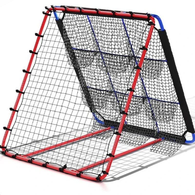 Rede de rebote de treinamento de futebol dupla face rede de rebote ajustável bolas de futebol prática rebounder redes equipamentos esportivos portáteis