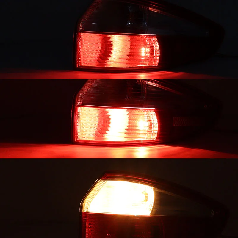 Inner Outer Rear Bumper Tail Light Taillight Brake Stop Lamp With Bulb For Ford Fiesta Sedan 2013 2014 2015 Car Accessories