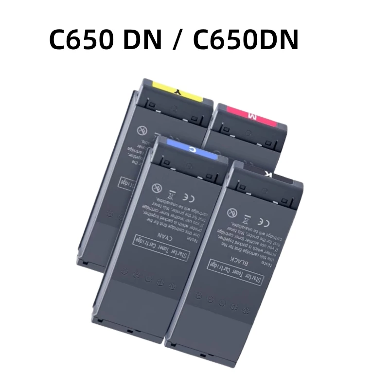 4Pcs/set C650 C650DN Toner Cartridge Compatible for OKI C650 DN C650DN OC650 C650D Printer Toner Cartridge 9006127 28 29 30