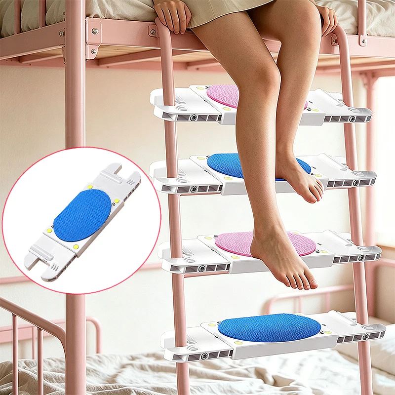 Bunk Bed Ladder Stair Tread Pad Soft Anti-slip Glow in dark Step Mat Adjustable Heavy Duty Dorm Bunk Bed Accessory for Students