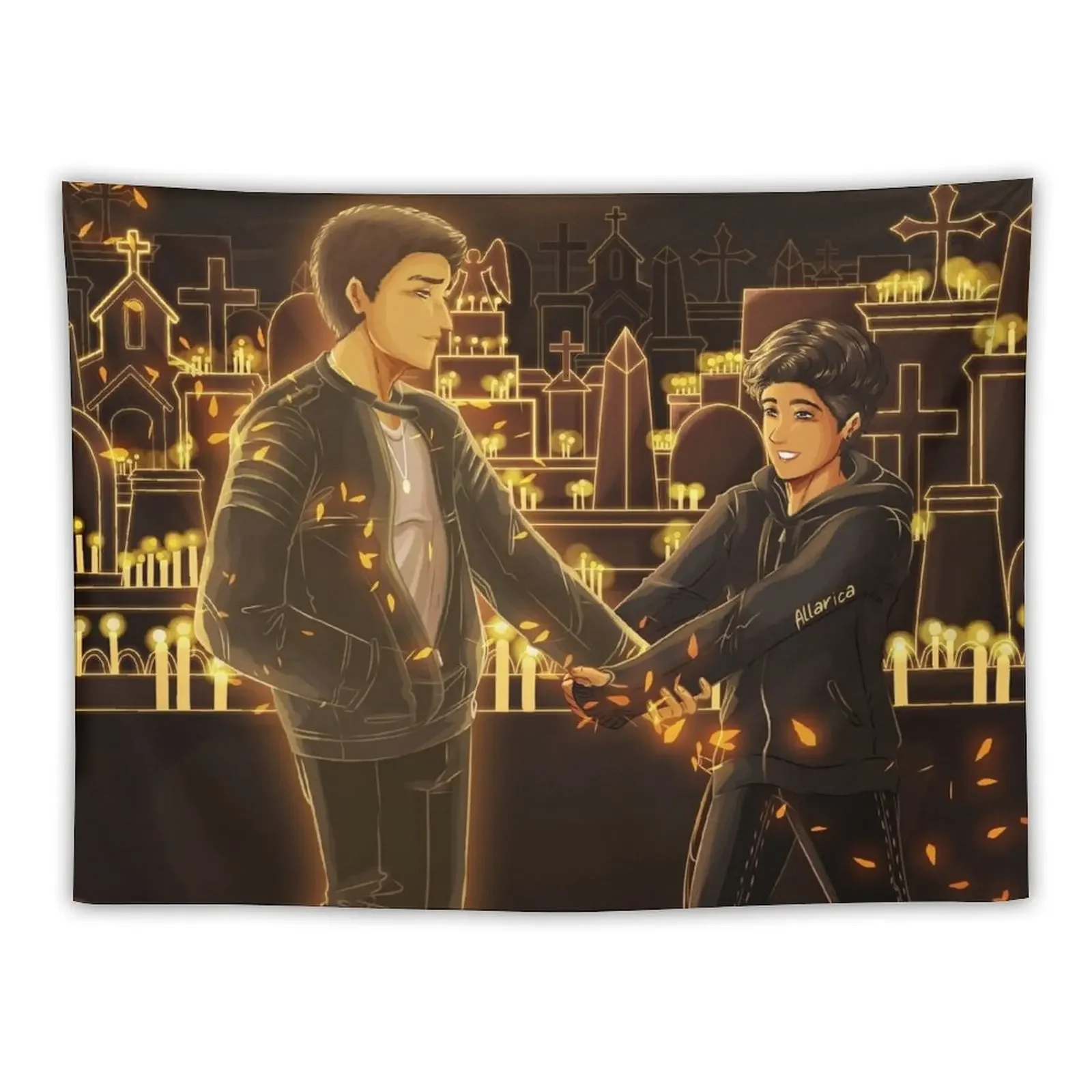 Cemetery Boys Tapestry Bedroom Decoration House Decorations Wallpapers Home Decor Tapestry