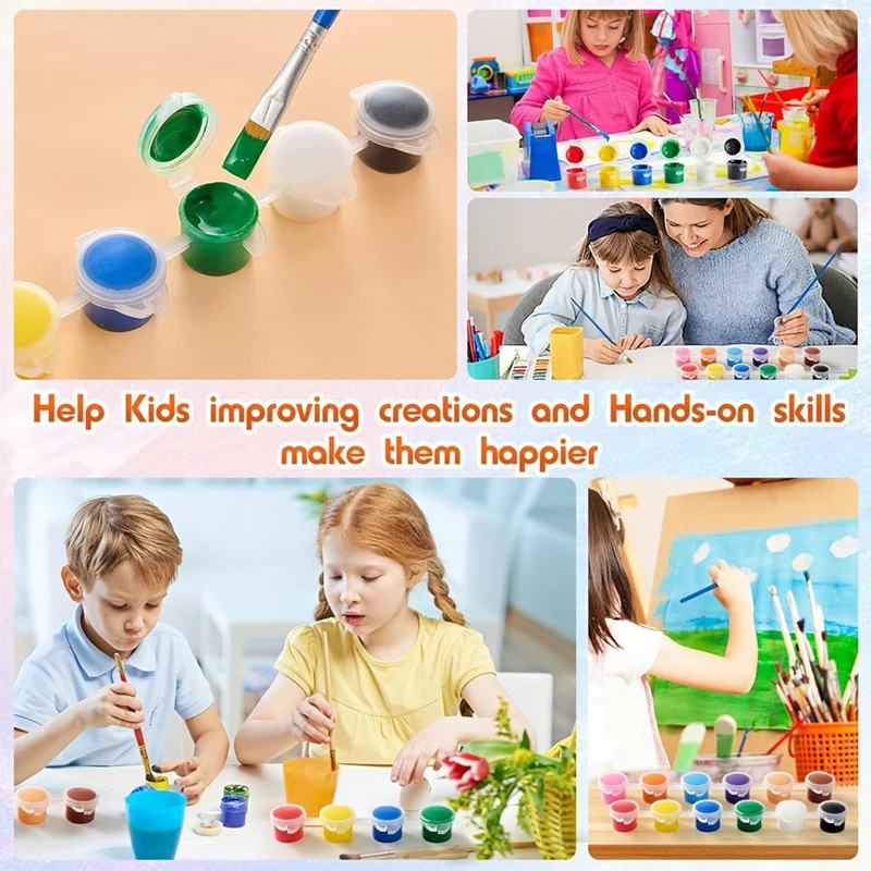 Мини-набор акриловых красок, 10 предметов, детская краска, набор для рисования детей 12 цветов, полоски акриловых красок для детей и взрослых