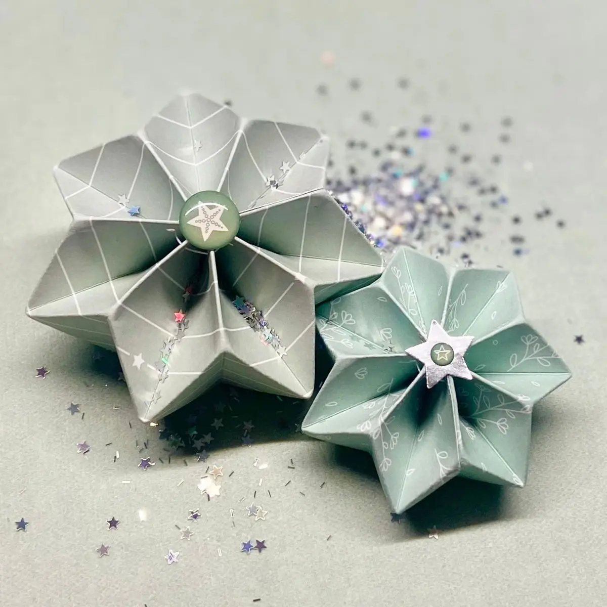Papiertasche Chirstmas Spruce Folding Star Plissee Stern Ornament Apple Cutting Dies for New 2025