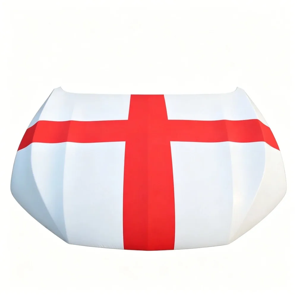 115x155cm 3.8x4.9ft England National Emblem Flag Car Engine Hood Cover National Flag Fabrics For Pickup Truck SUV For Decoration