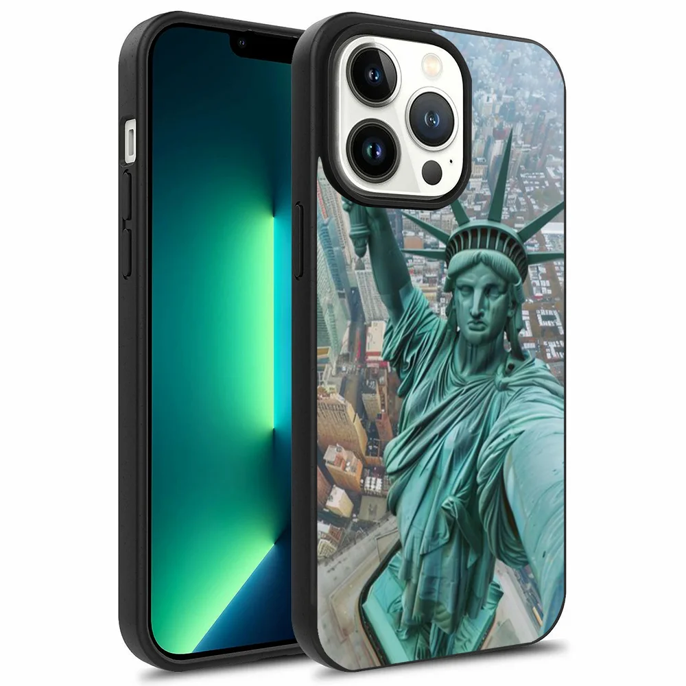 State of Liberty New York Phone Case For iPhone 16,15,14,13,12,11,Plus,Pro,Max Mini Magsafe Magnetic Wireless Charging