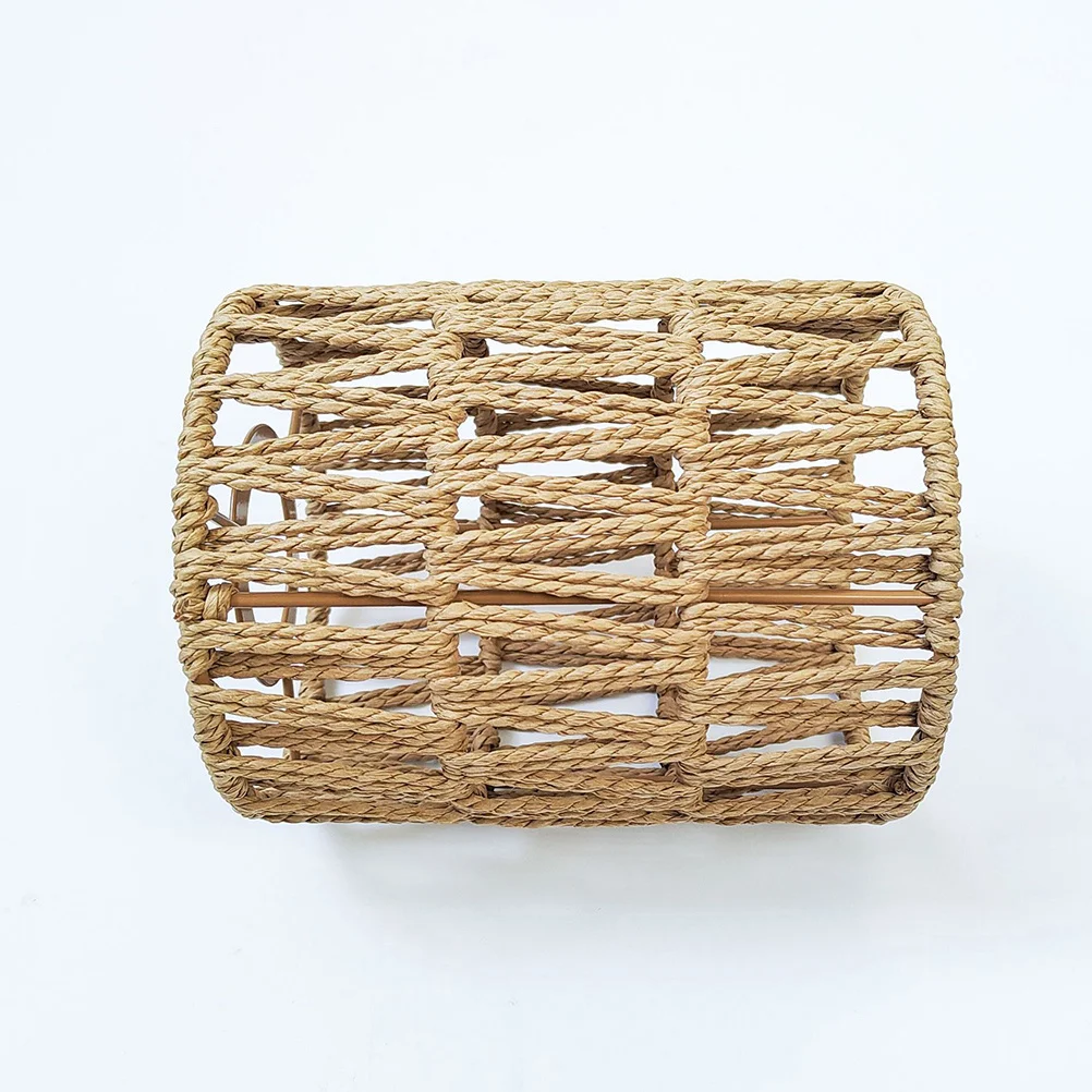 

Paper Rope Pendant Lamp Shade Woven Lampshade Decorative Iron Frame for Restaurant Hotel Home Rustic Modern Lamp Shade
