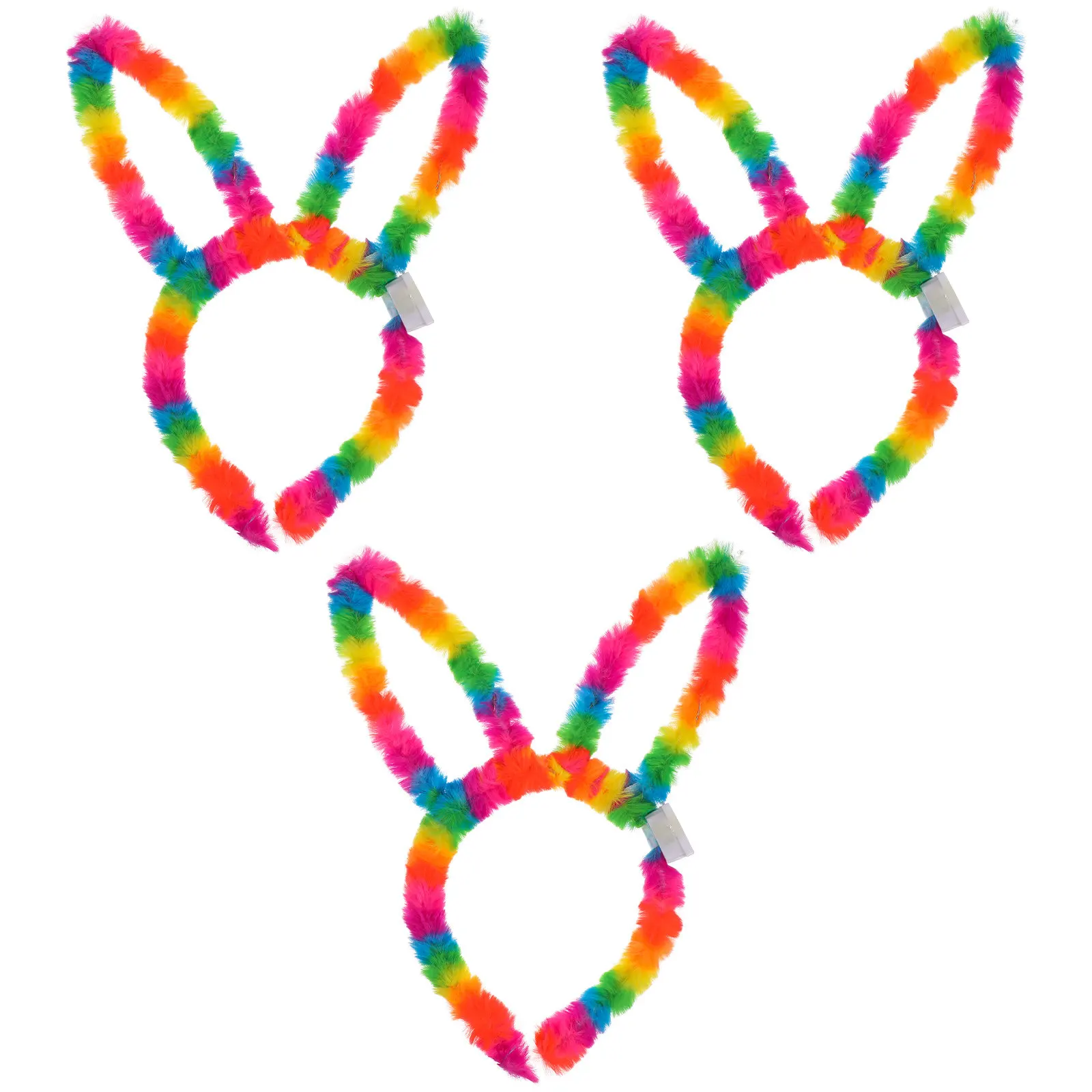 3Pcs Headband Exquisite Ear Detail Comfort Fit for All Ages Versatile Hair Prop for Costume Events Photo Shoots