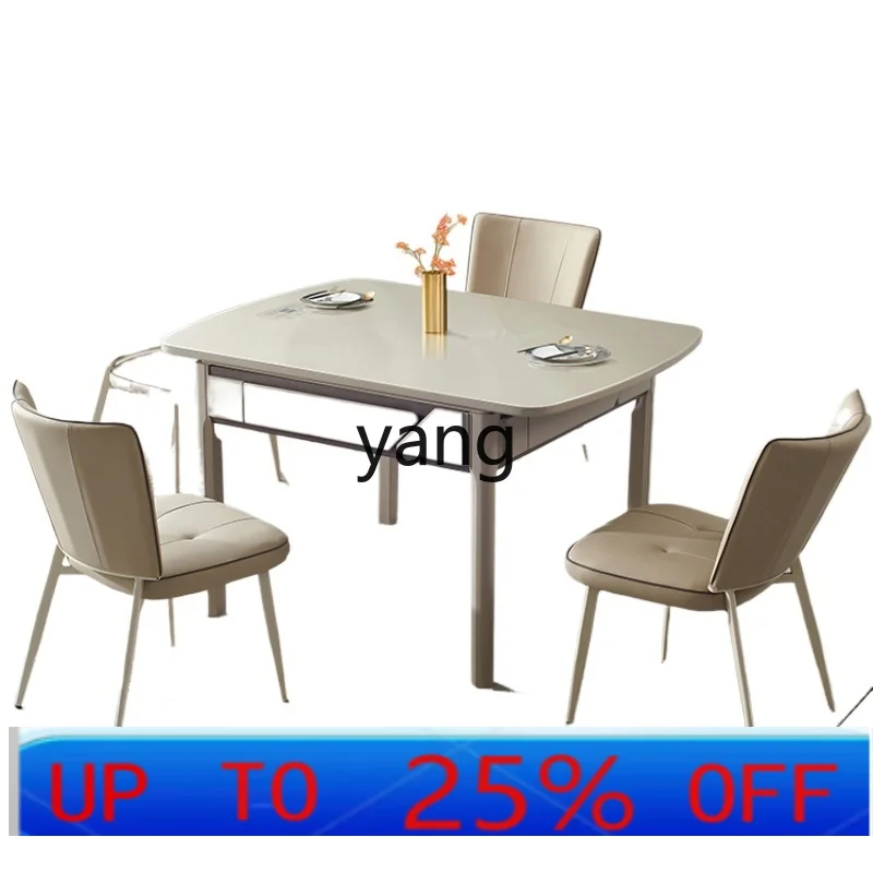 lh Solid Wood Mahjong Machine Dining Table Dual-Use Dining Table Integrated Induction Cooker Automatic