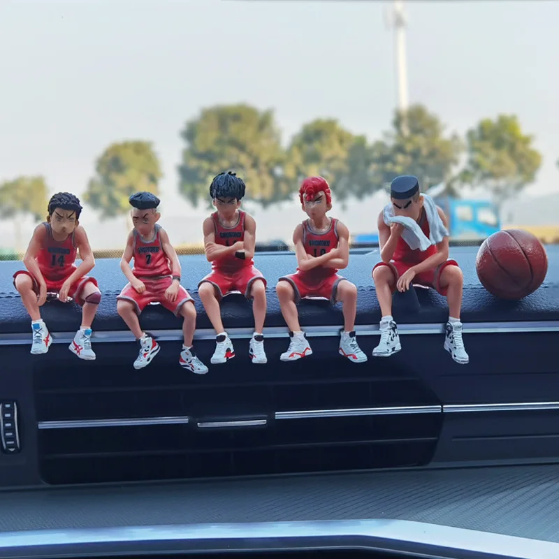 SLAM DUNK Car Telephone Number Plate Interior Anime Decoration SLAM DUNK Hanamichi Sakuragi Action Figure Toy Ornament