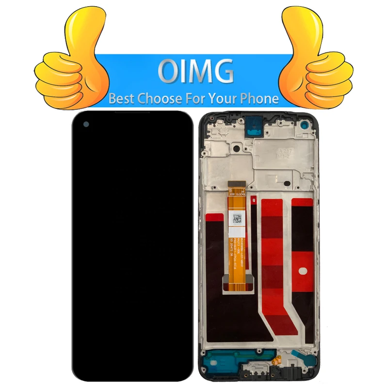 A53S For OPPO A53 LCD Display Original Touch Screen With Frame Digitizer Assembly Replacement Parts CPH2127 CPH2131 CPH2139