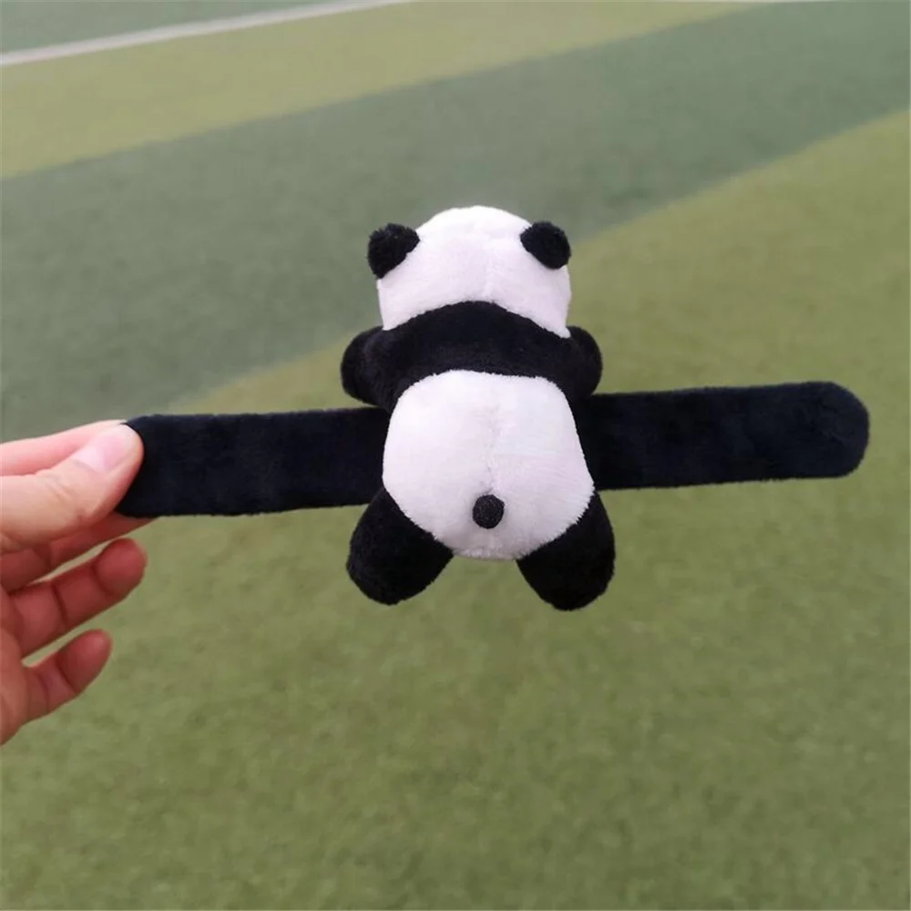 Little 9CM Panda Belt Plush Stuffed TOY DOLL ; Hand Gift Plush Toy