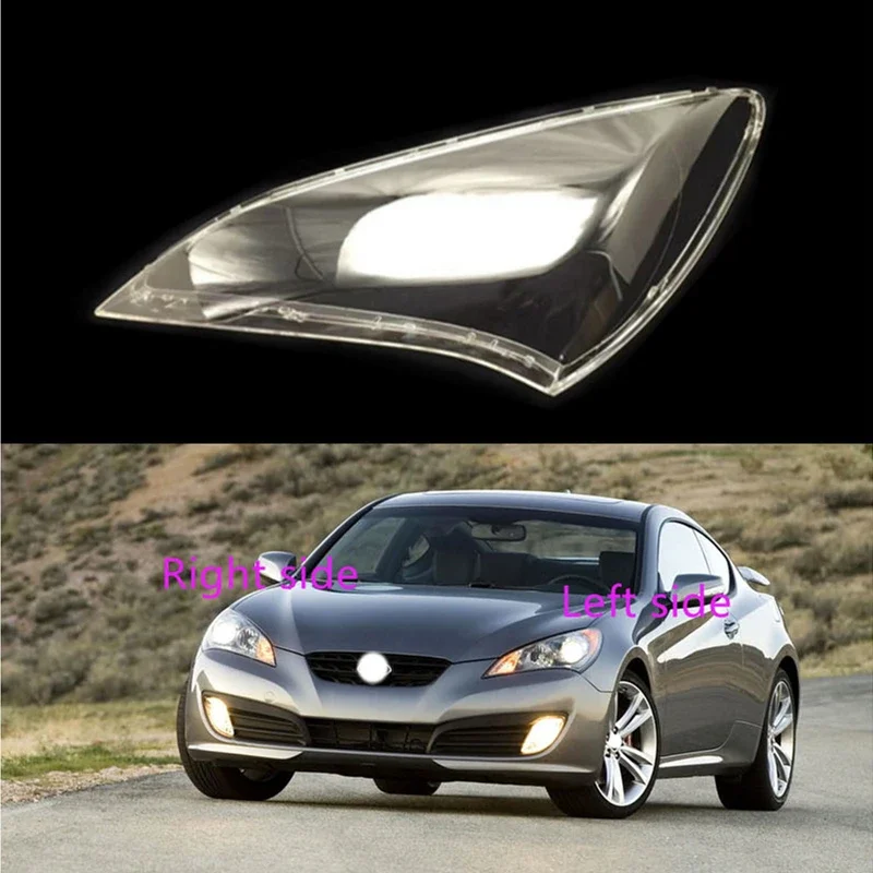 

For Hyundai Rohens Coupe 2009 2010 car headlight shell headlight cover headlamp lens headlight glass Auto shell cover