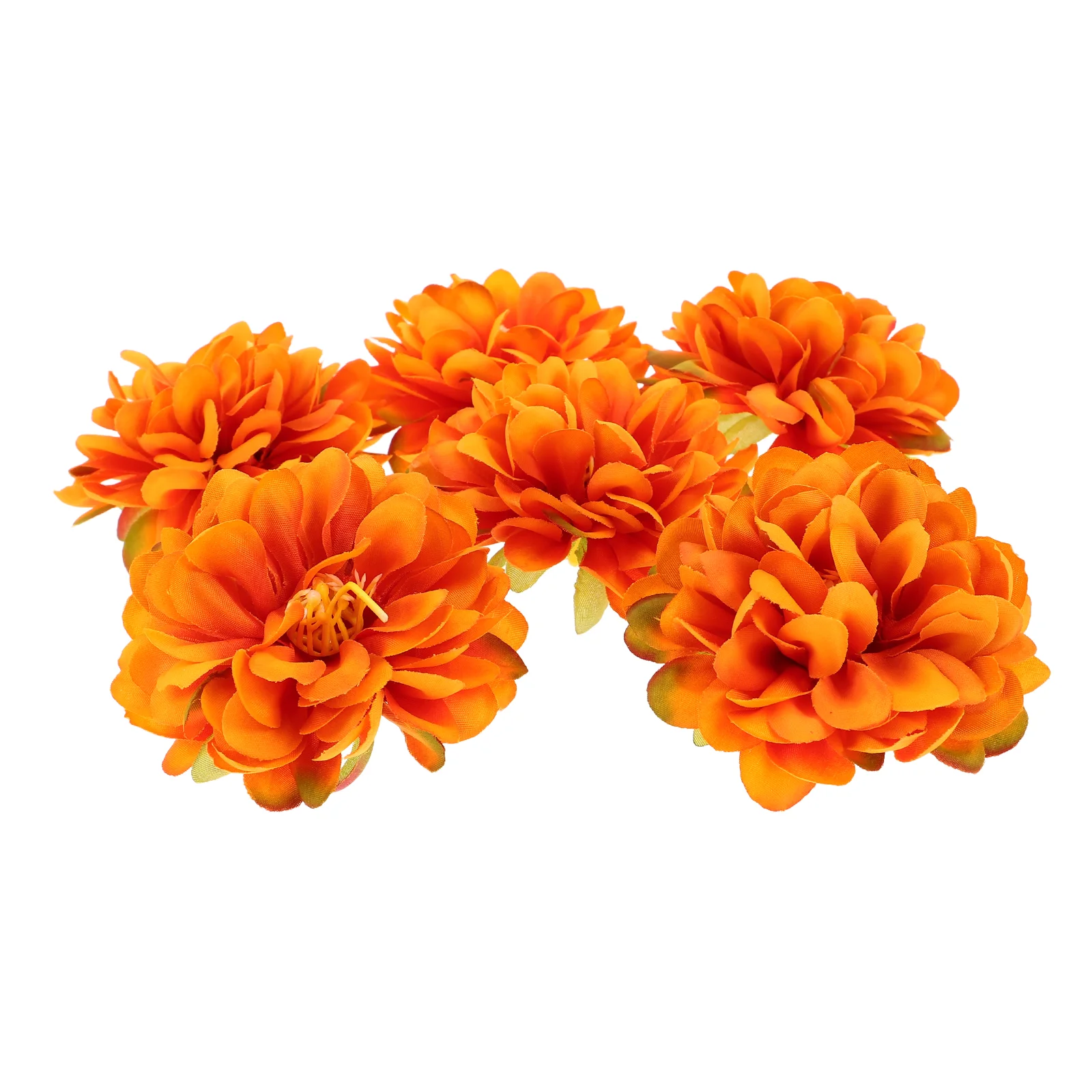 

6 Pcs Artificial Flower Head Decorative Flowers for The Hat Crafts Material Mini Faux Small Fake Silk Heads Decoration Child