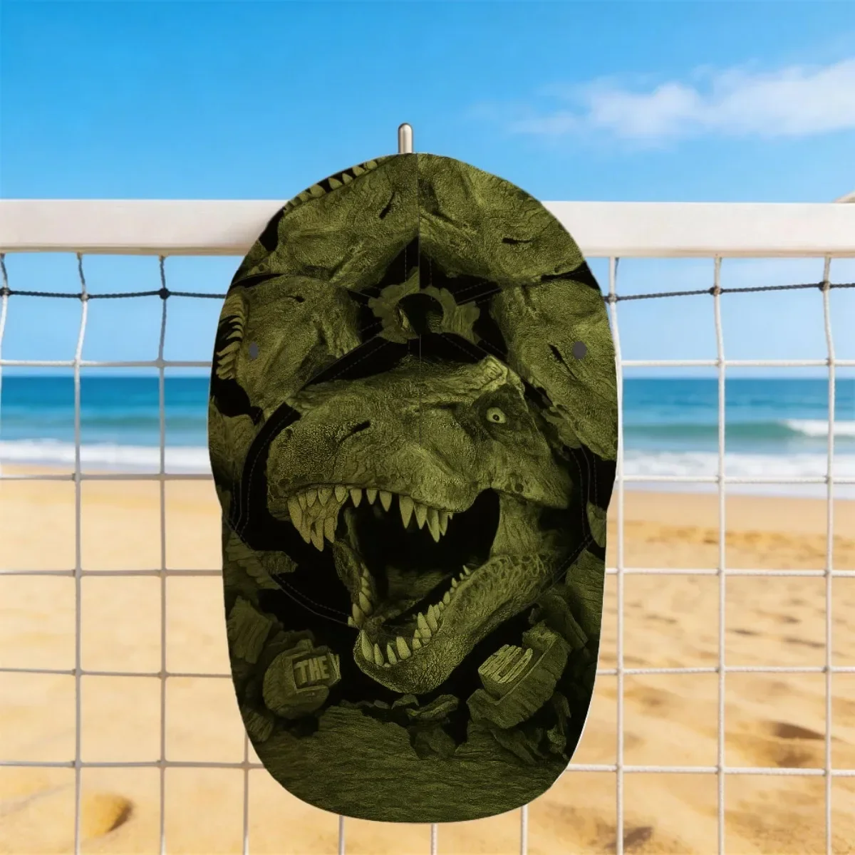 Customization Hats 1pc Featuring A Dinosaur Bursting Through A Rock Design, This Classic Baseball Cap Is Ideal For Everyday Use