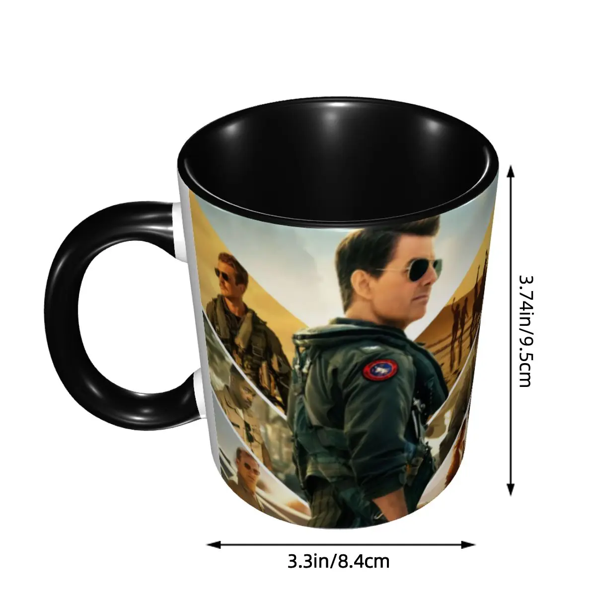 Personalized Top Gun Maverick Tom Cruise TV Movie Mug DIY Ceramic Milk Tea Coffee Cup