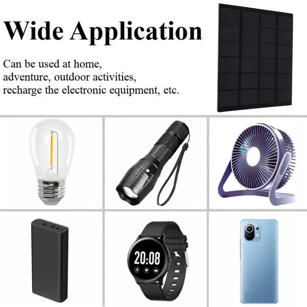 Compact Solar Charger Portable Solar Panel Charger 1.5w 6v High Efficiency Power Bank for Phones Outdoor Emergency Energy Source