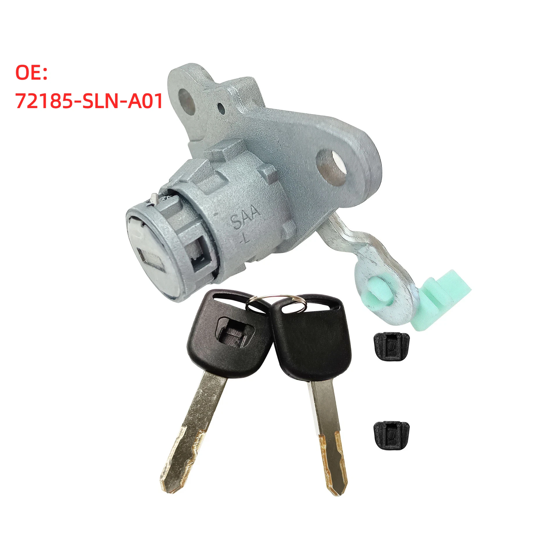 OE:72185-SLN-A01 для Honda Old Fit 2007-2008, левый дверной замок с 2 ключами, цилиндр левого дверного замка Civic, автозапчасти.