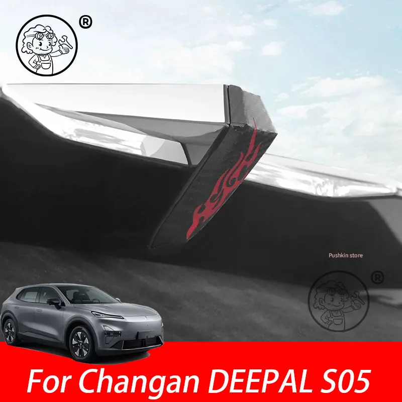 

For Changan DEEPAL S05 2025 2026 Decals High Mounted Stop Brake Lamp Light Car Styling Rear Fog Lamp Sticker Accessories