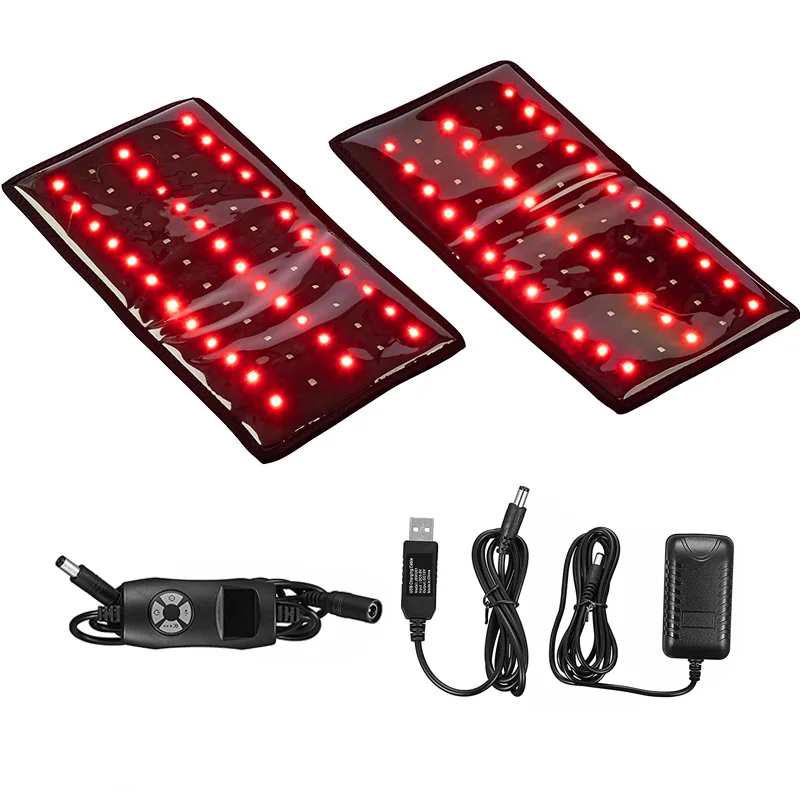 Almohadillas adelgazantes de brazos LED, dispositivo de terapia de luz roja infrarroja cercana de 660nm850nm, envolturas de luz roja para aliviar el dolor, quema de grasa, adelgazamiento corporal