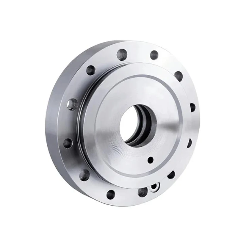 Customized All Steel Material Cnc Lathe Machining Precision Four Axis Flange Installation Chuck With Thread