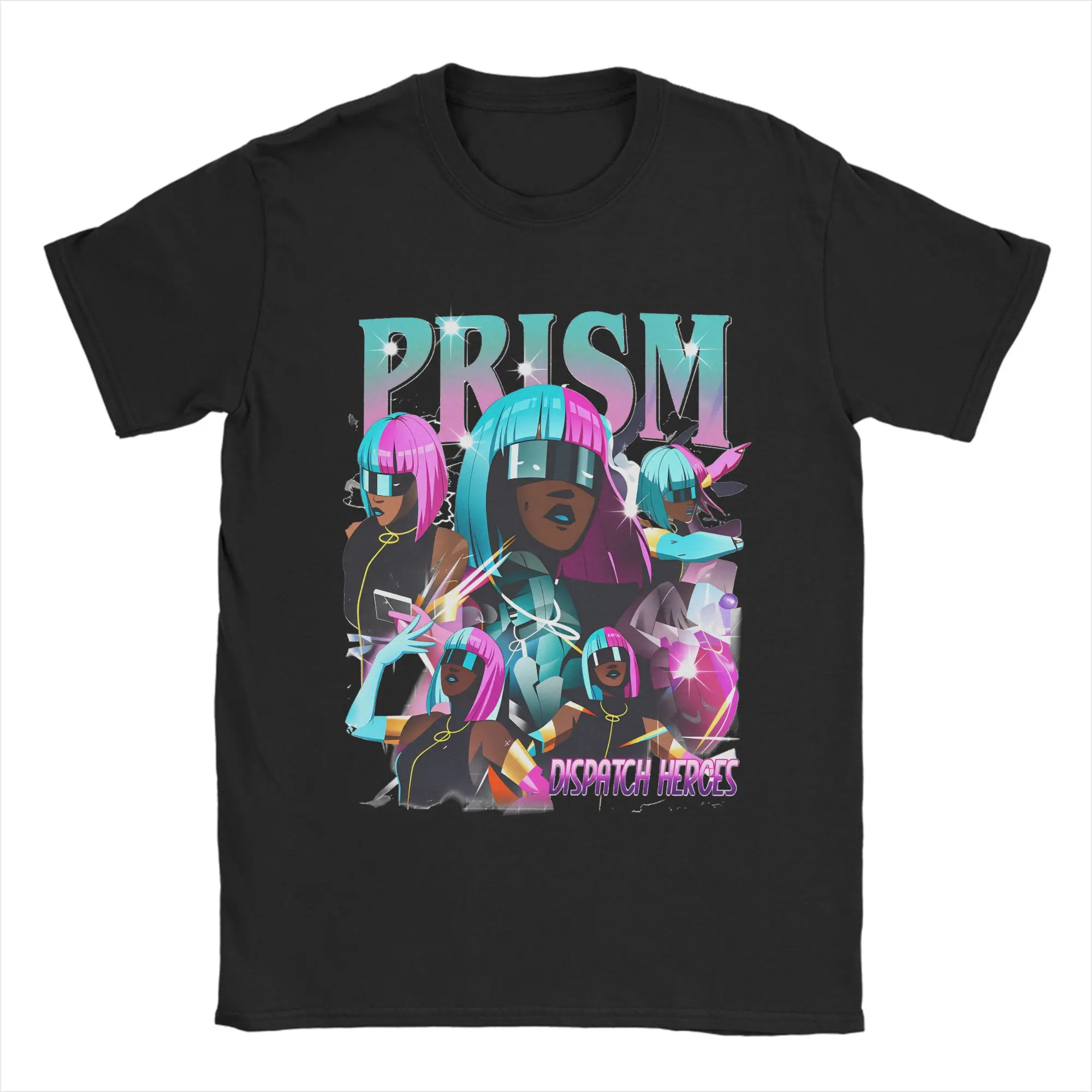 Limited Prism Dispatch 90s Bootleg T Shirt Summer Fun T Shirts Cotton Trending Tee Shirt For Men Short Sleeve Pattern Top Tees