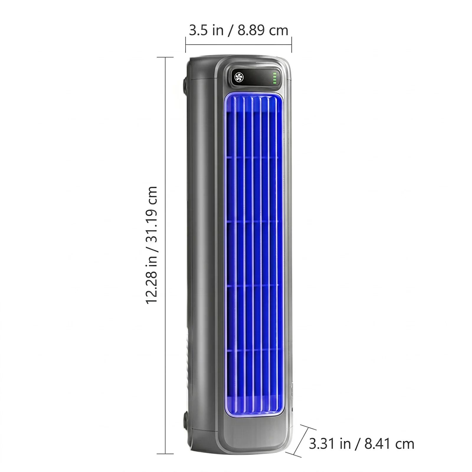 静音循環ファン-2000mah-usb充電式エアクーラー-デスクトップタワー型ブレードレスファン-寝室＆キッチン＆オフィス＆家庭用