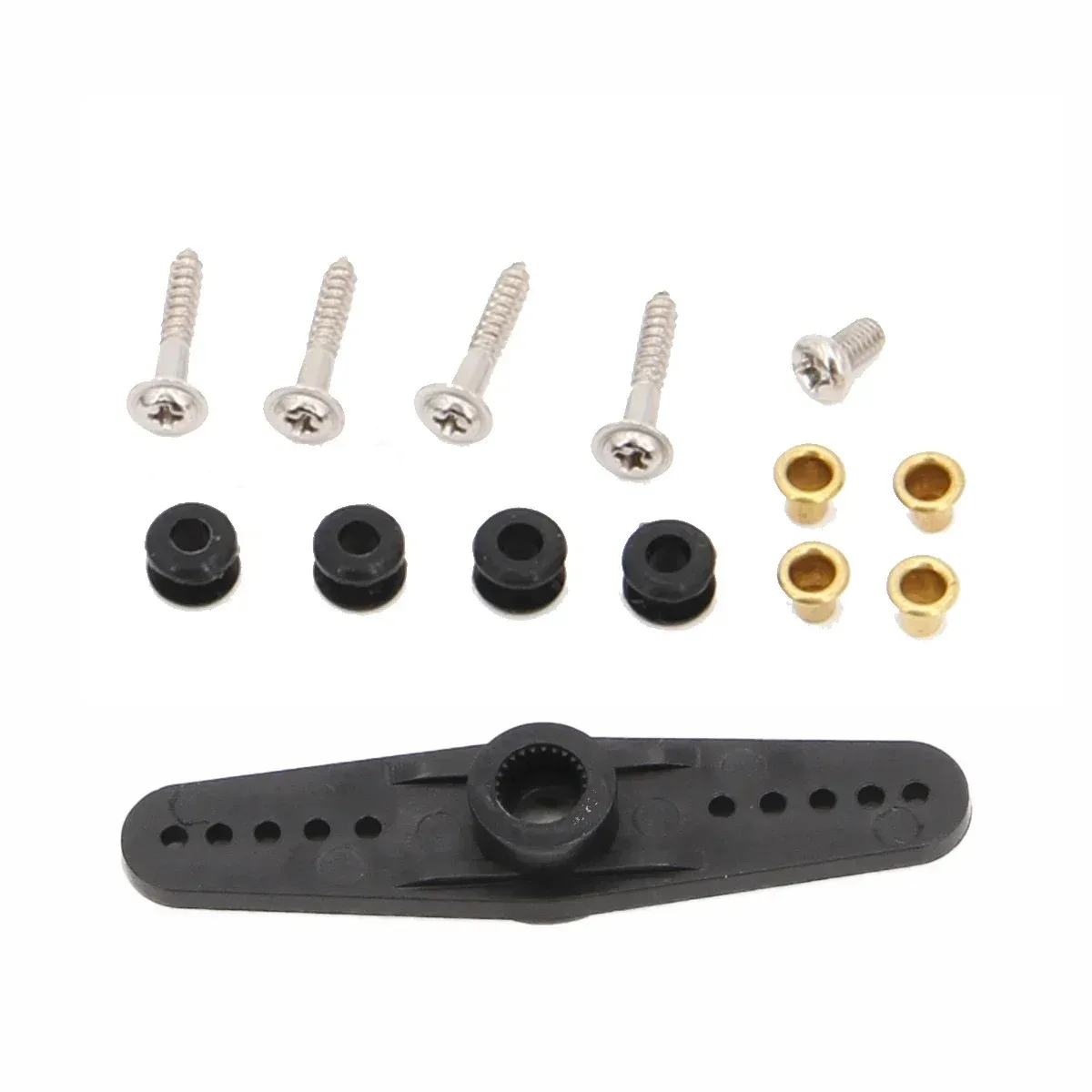 DSpower 25T 28T RC Servo Arm Double Head Round Type Steering Gear Accessories Set for RC Car Robot Boat Plane Model Toy Parts