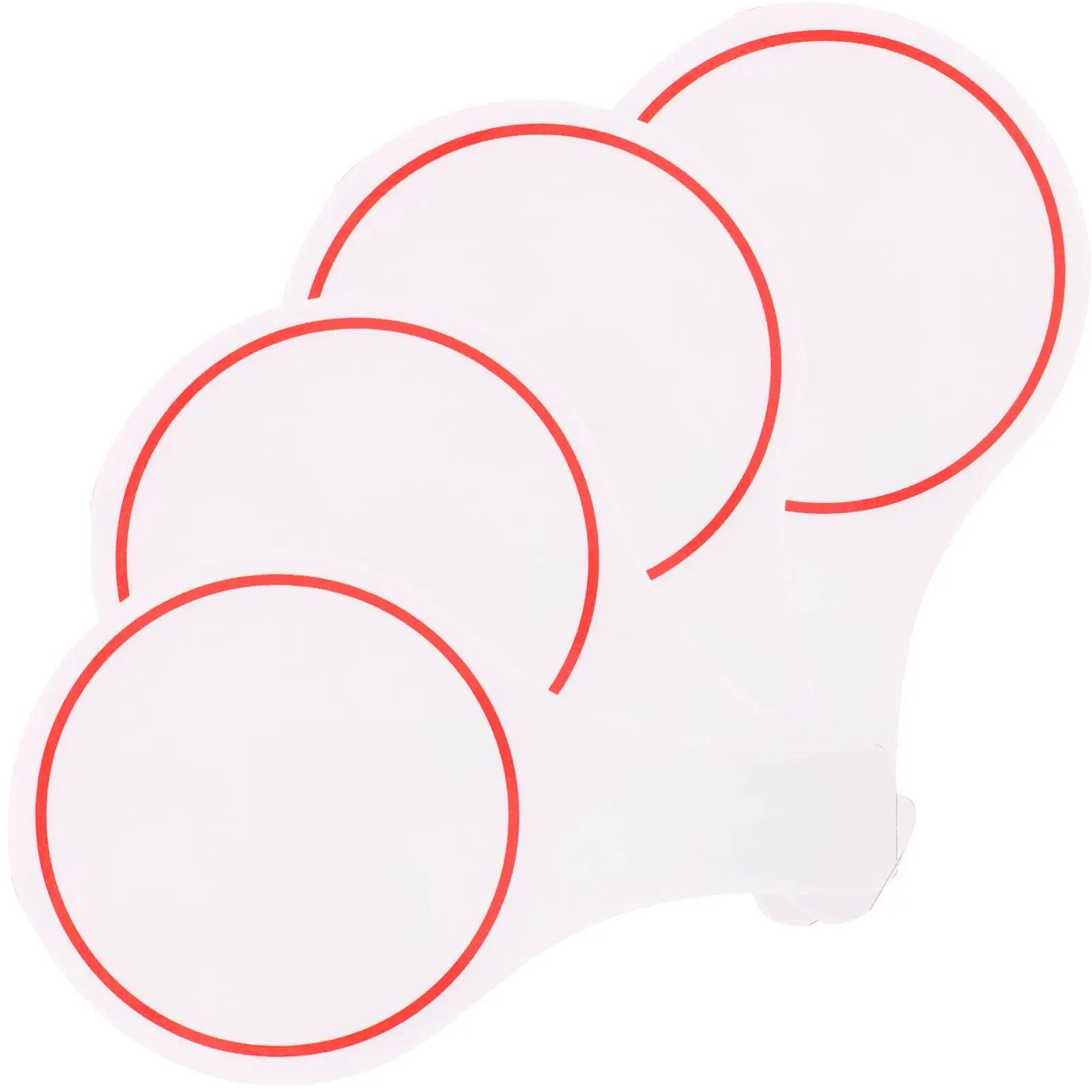 

4pcs 15x25cm Single Side Dry Erase Whiteboard Blank Board Judges Scoreboard Voting Accessories Reusable