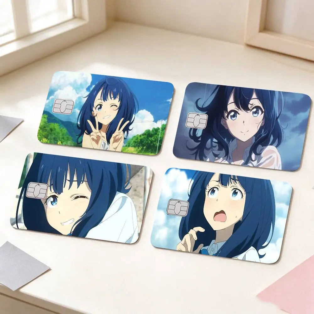 Anna Yanami Credit Card Sticker Waterproof PVC Skin Cover For Debit Bank Card, Removable Card Decal Wrap