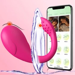 App bluetooth controle vibrador ovo para mulheres wearable calcinha estimulador clitóris g ponto massageador brinquedos sexuais femininos adulto 18 +