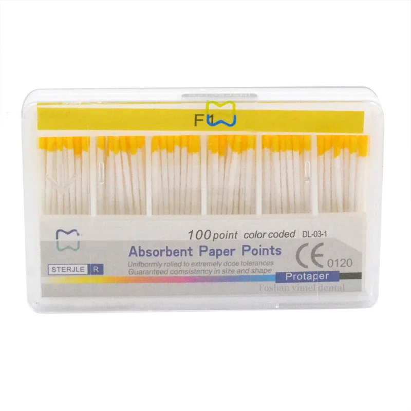 Professional Dental Disposable Endodontic Absorbent Pp Dental Absorbent Cleaning Paper Points Paper Point Dental Absorbent