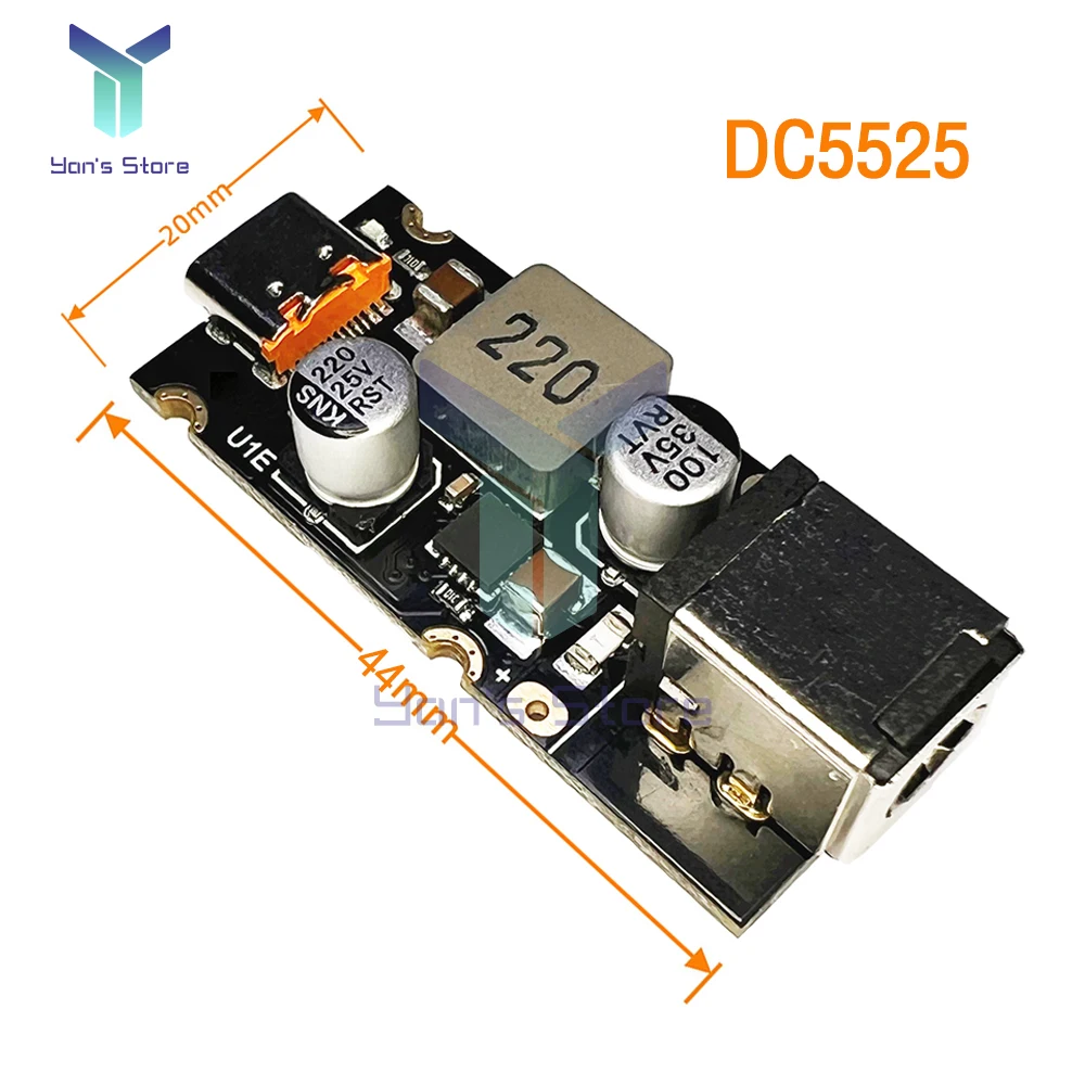 PD3.1 QC3.0 SCP PD65W Fast Charging Adapter Module DC 8-30V to 20V 3.25A Type-C USB Step Down Charge Module For Huawei SCP/FCP