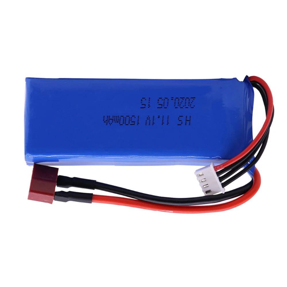 11.1V 1500mAh akumulator Lipo do modeli WLtoys V950 RC samolot części zamienne do helikopterów 11.1V akumulator Lipo T Plug 3S