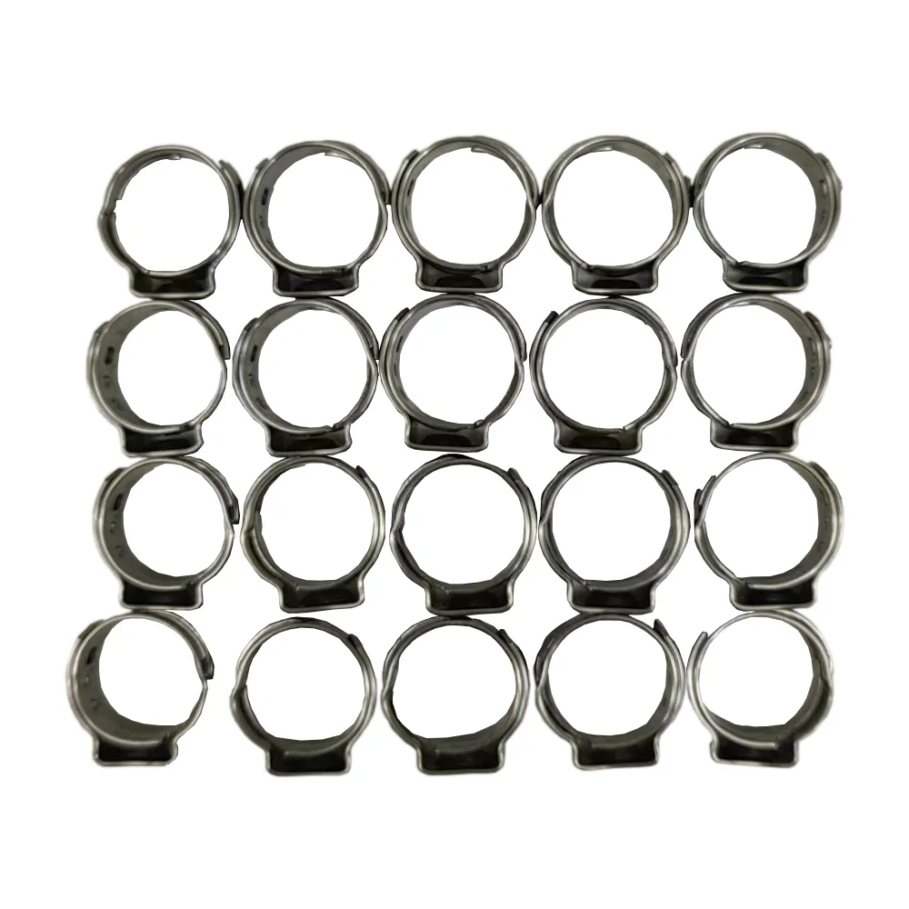 KegLand (20 /PACK) Stainless Steel Clamp (Suit 10.5-12.5MM OD Tube Piple Hose) 12.8MM