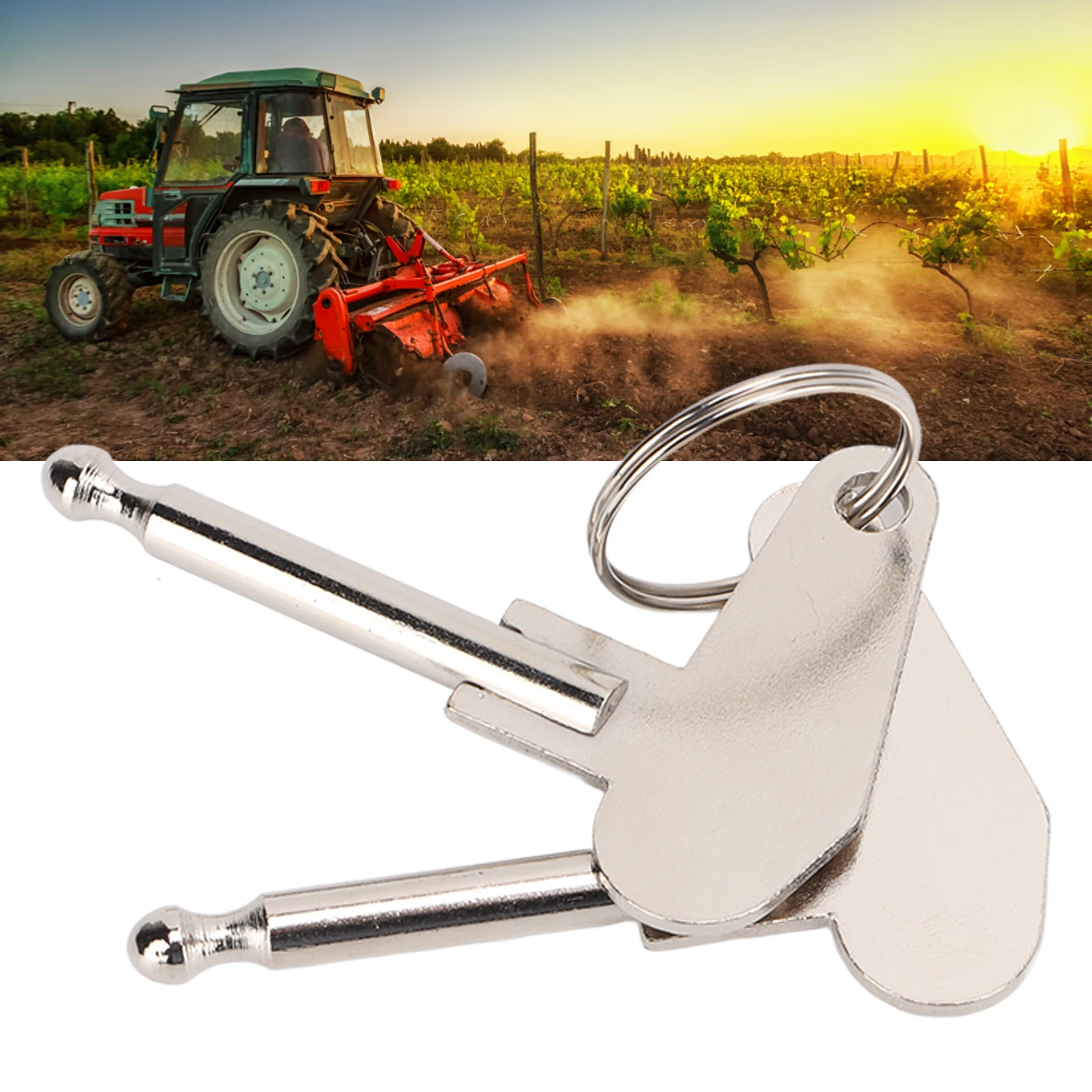 

ZK50 2 шт. ключ зажигания металлический диаметр 5 мм винтажный универсальный для трактора-экскаватора грузовика