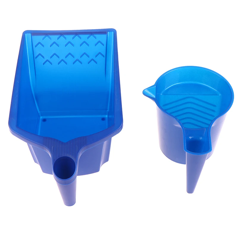 1Pc Roller Brush Holding Paint Cup New Material Convenient Construction Blue Plastic Paint Tray Paint Tool Set