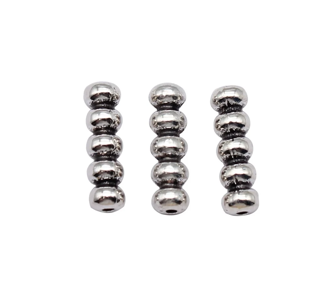 

30pcs 16x4.5x4.5mm Zinc alloy metal tibetan silver plated bead T0619 for jewelry making