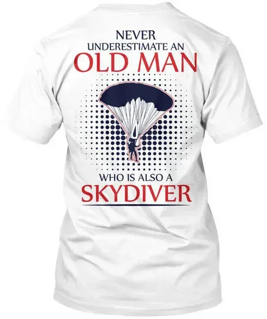 Old Man Skydiving Premium T-Shirt