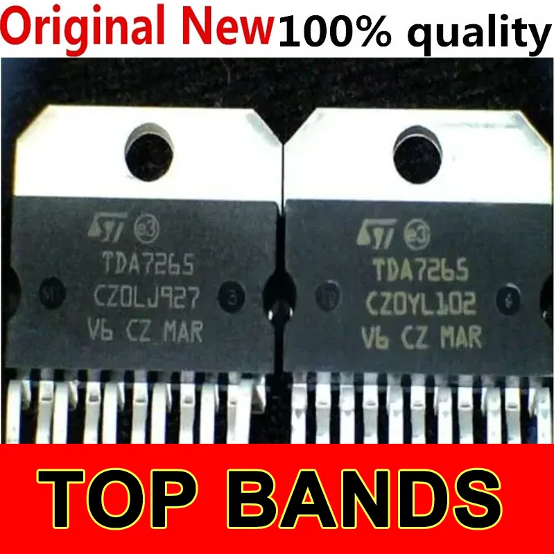 NEW Original 5pcs TDA7265 7265 Imported Original ZIP-11 Dual Channel Audio Amplifier Chip with Good Sound Quality and Direct Be