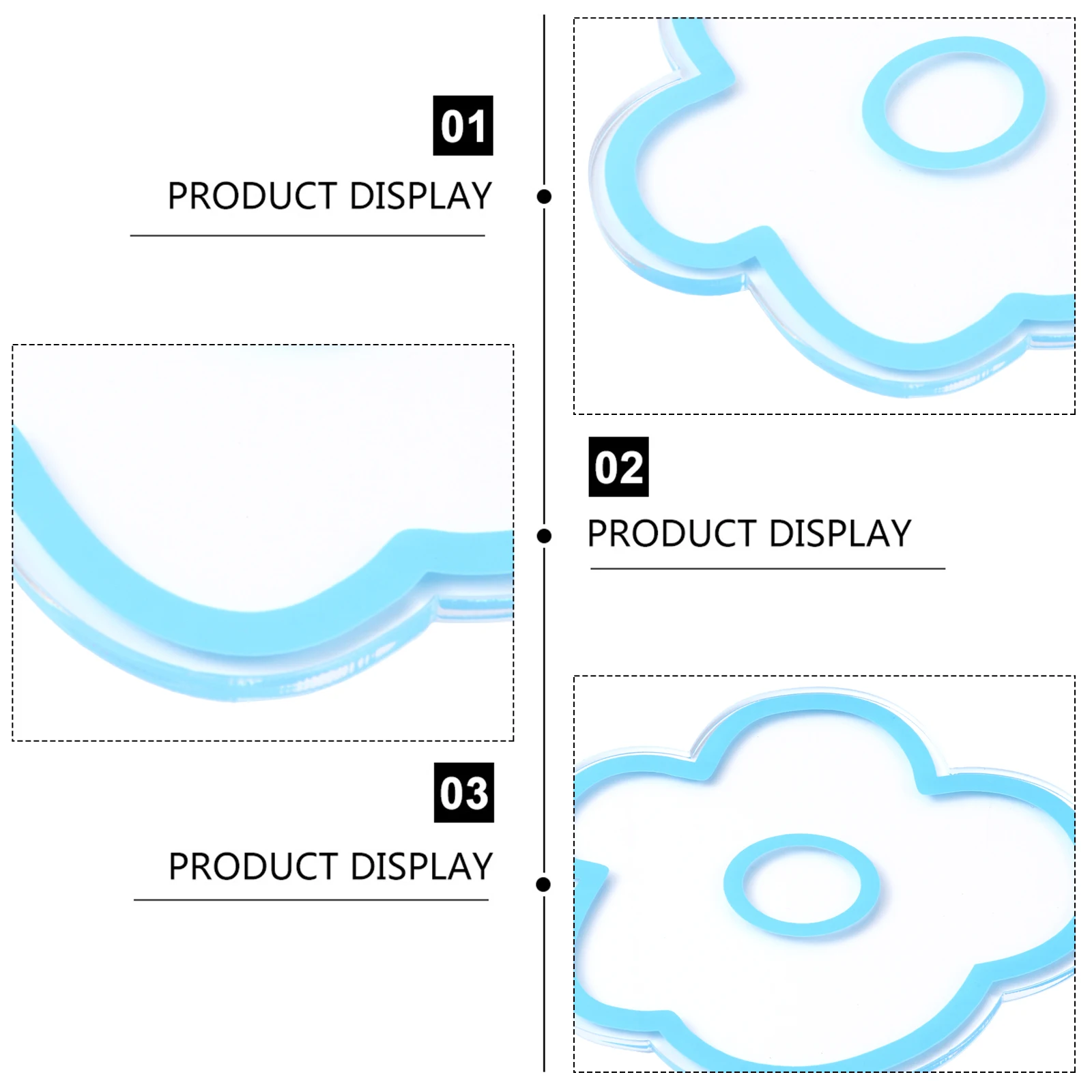 

Acrylic Coasters Heat Insulation Placemat Elegant Flower Shaped Cup Holder Table Mat Decorative Kitchen Dining Room Home Office