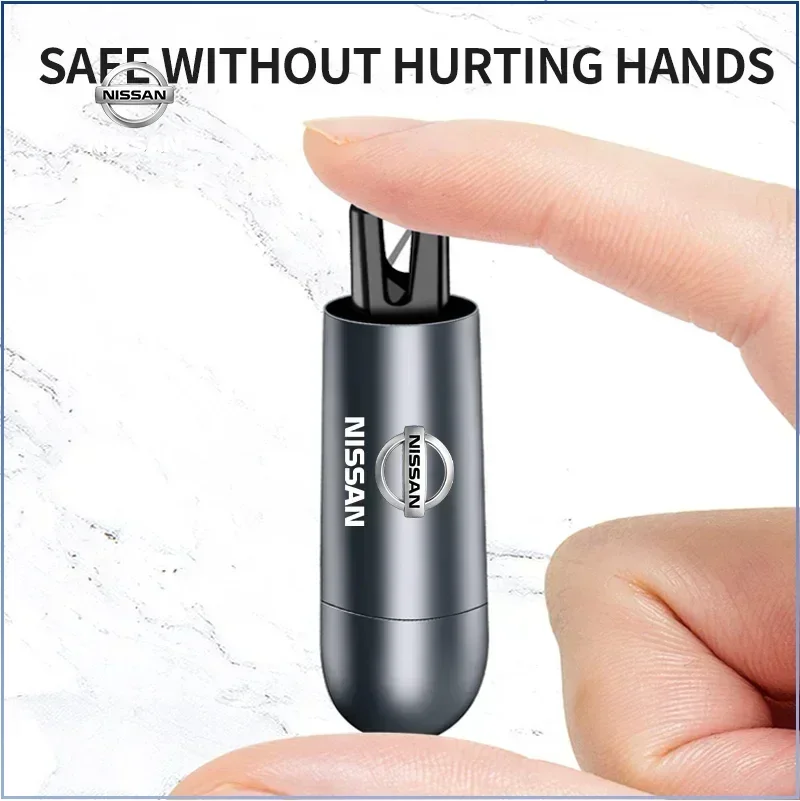 Car Safety Hammer Emergency Window Breaker Seat Belt Cutting Machine Car Goods for Nissan Tiida Sylphy Teana Almera J10 Hub Caps