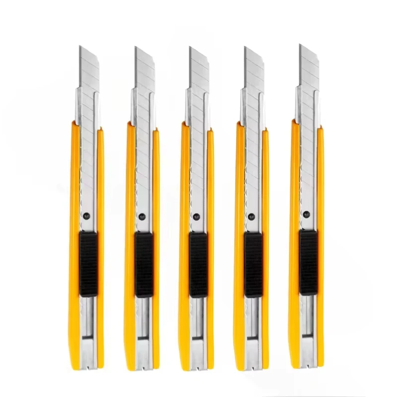 9mm Wide Retractable Snap Off Blade Heavy Duty Art Knife,Utility Knife, Box Cutter,Auto Lock Cutting Carton Cardboard Hand Tool