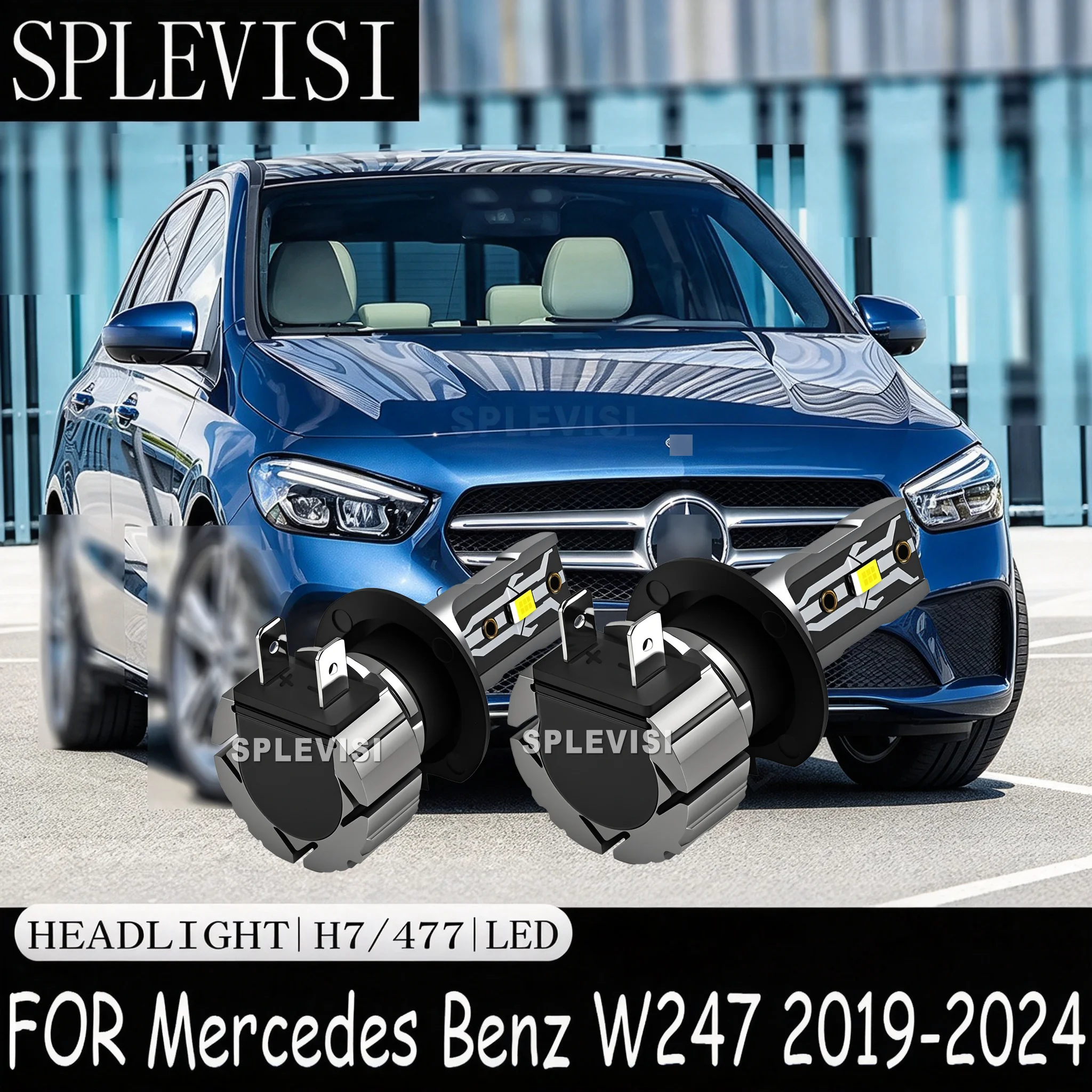 H7 Headlight Bulb precisely aligned to match the original filament position For Mercedes Benz W247 2019 2020 2021 2022 2023 2024
