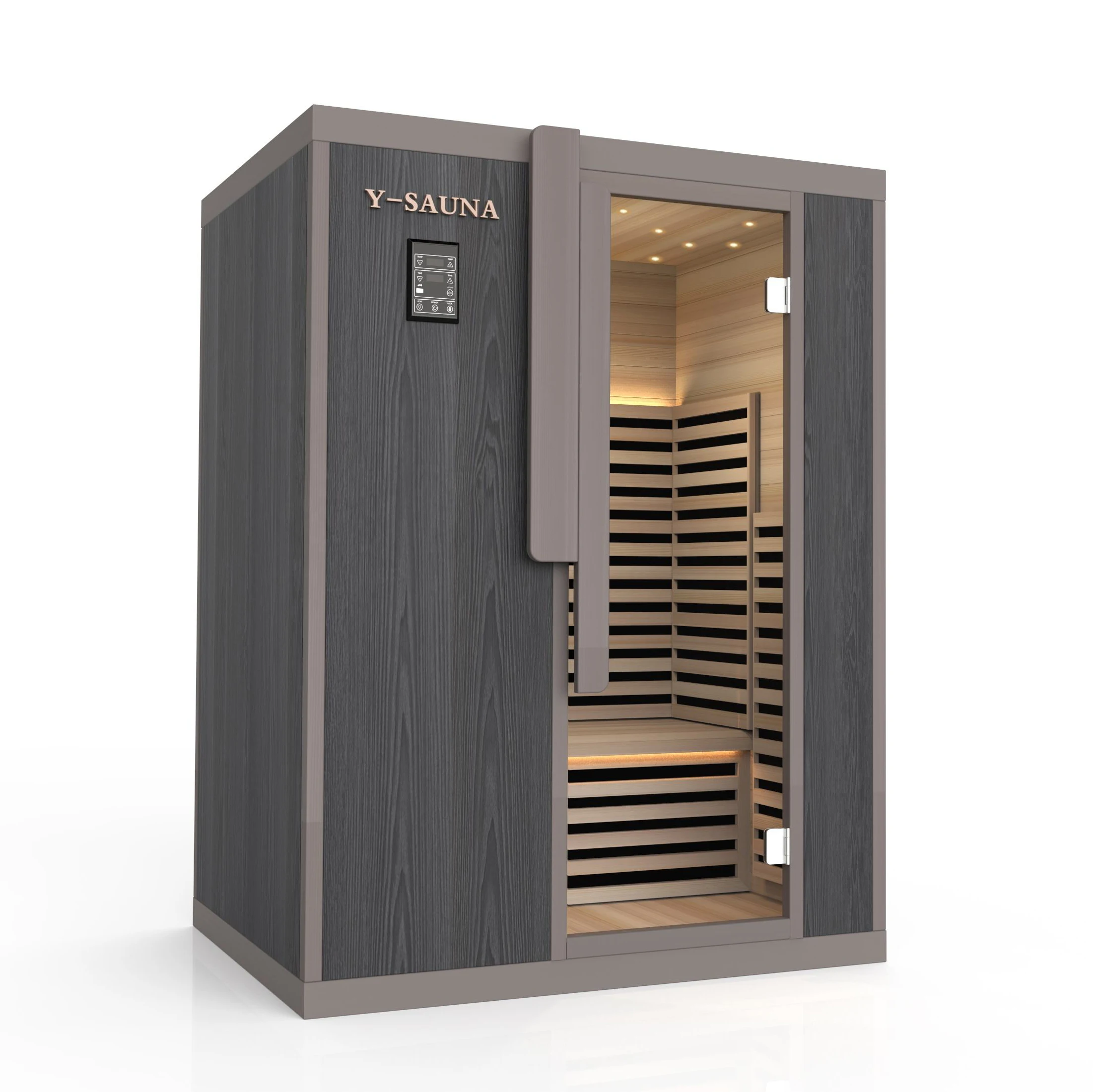 Saunaking High Quality Large Size Solid Wood Red Cedar Home Indoor Infrared Sauna Room