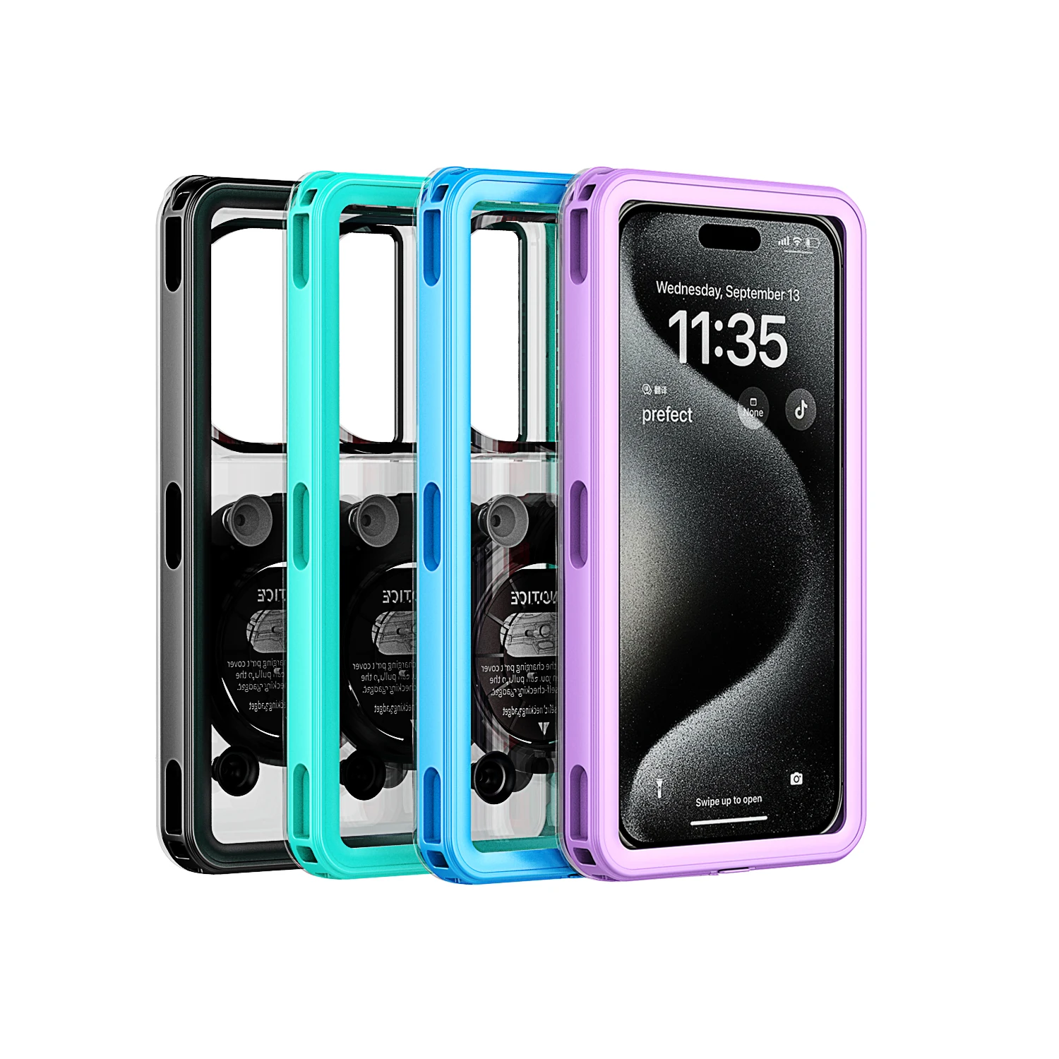حافظة مقاومة للماء مقاس 6.9 بوصة لهاتف Apple تحت الماء لهاتف Xiaomi Diving Case لهاتف Huawei/Google
