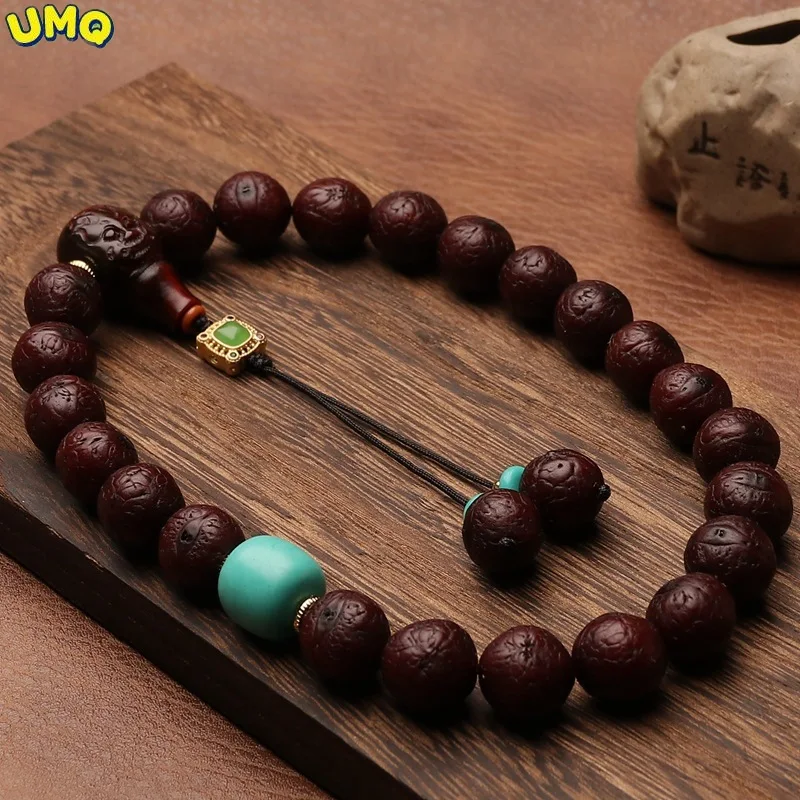 Nepalese Ginger Skin Hyacinth Bodhi Bracelet Holding Buddhist Beads Stationery Men's and Women's Rosary Original Seed Round Sing